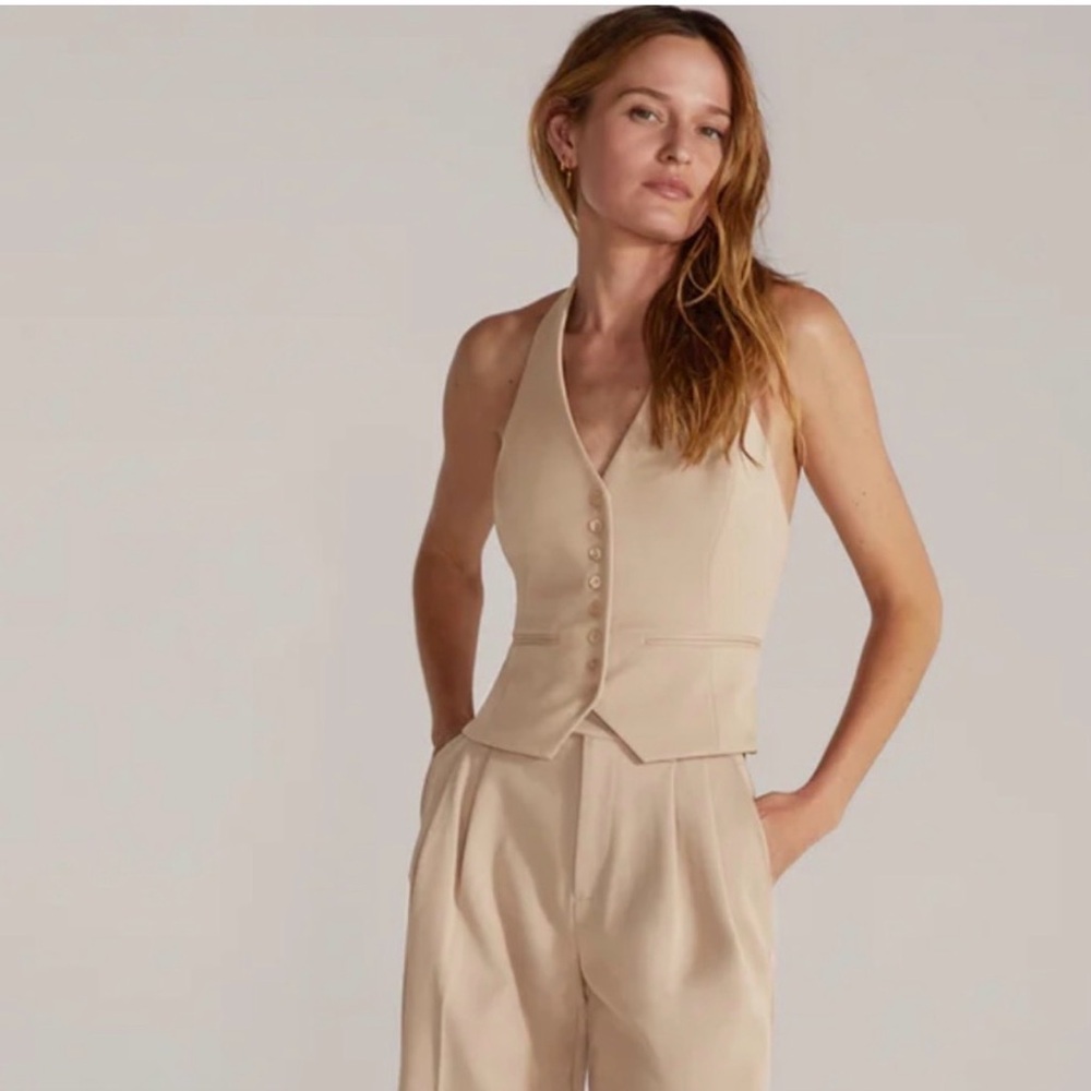 Favorite Daughter Beige Vest-Top halter